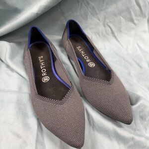 Rothy's Charcoal and Blue Women's Flats